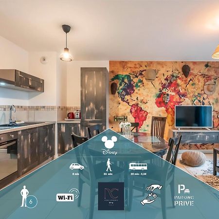 *Disneyland-Paris* 6Pers, Netflix, Wifi, Parking 몽테브랭 외부 사진